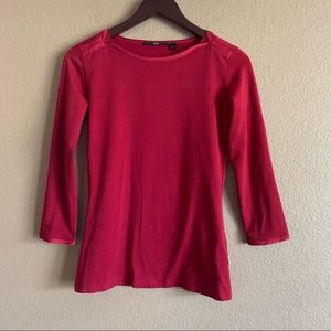 Hugo BOSS Red 3/4 Sleeves Tee Size XS
